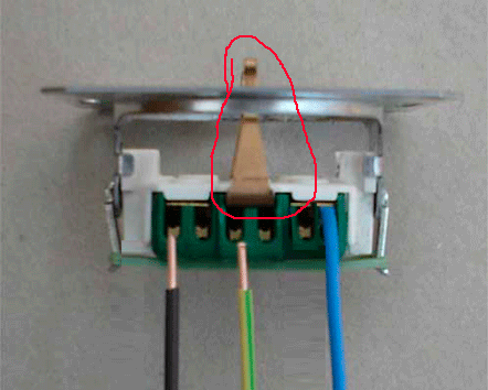 Correct wiring
