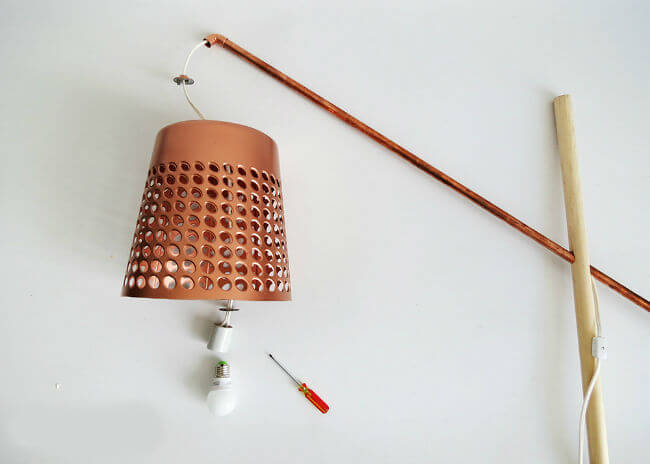 Build a homemade lamp