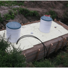 Отопление на септични ями и канализационни тръби на селска къща